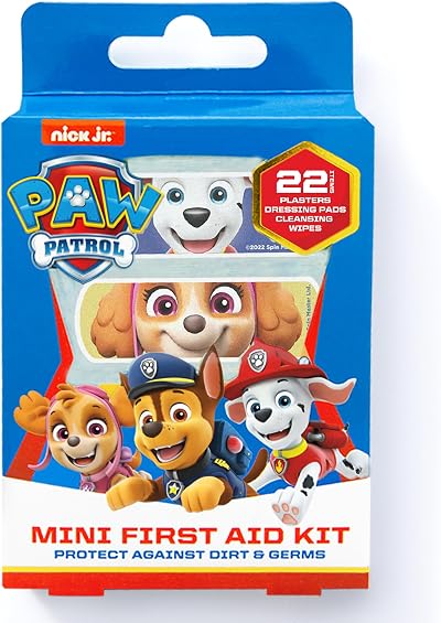 Jellyworks Paw Patrol Plaster First Aid Kit Latex Free 22 Count Multicolor