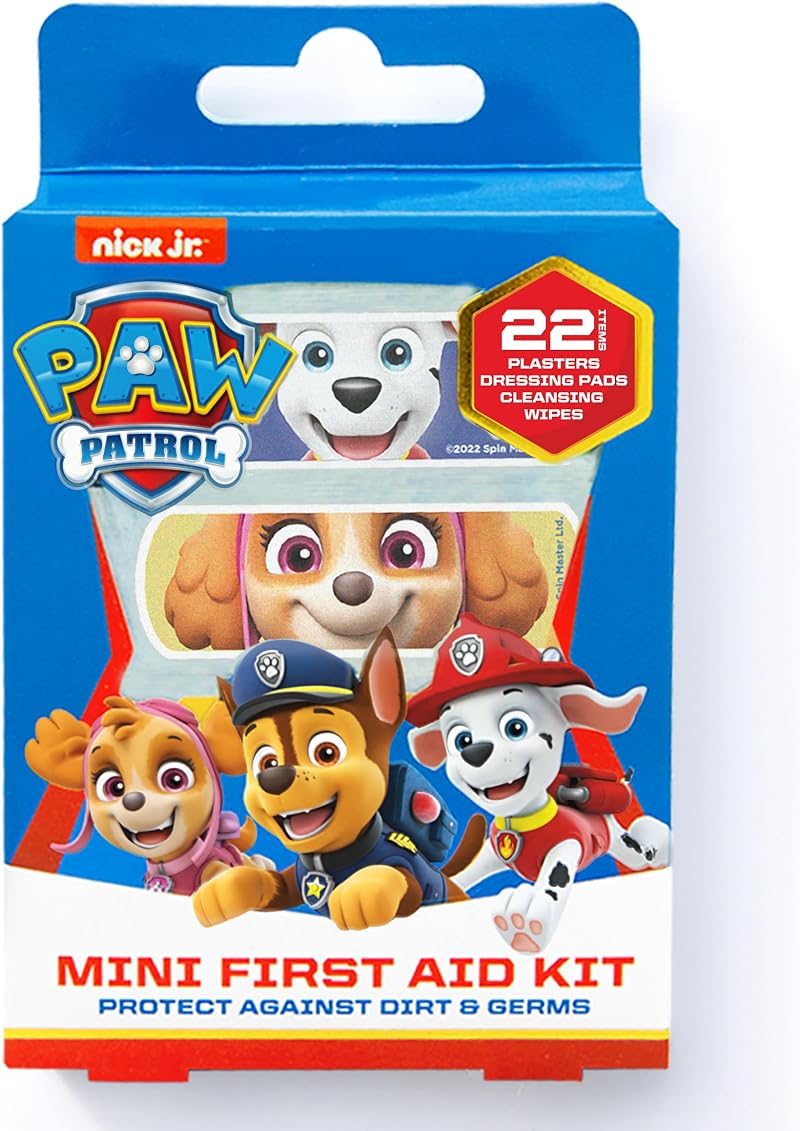 Jellyworks Paw Patrol Plaster First Aid Kit Latex Free 22 Count Multicolor