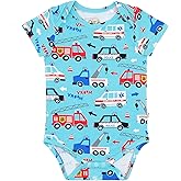 Little Sleepies Short Sleeve Bodysuit for Baby Girls & Boys, Soft Viscose from Bamboo One Piece, Baby Clothes (Newborn to 2Y)