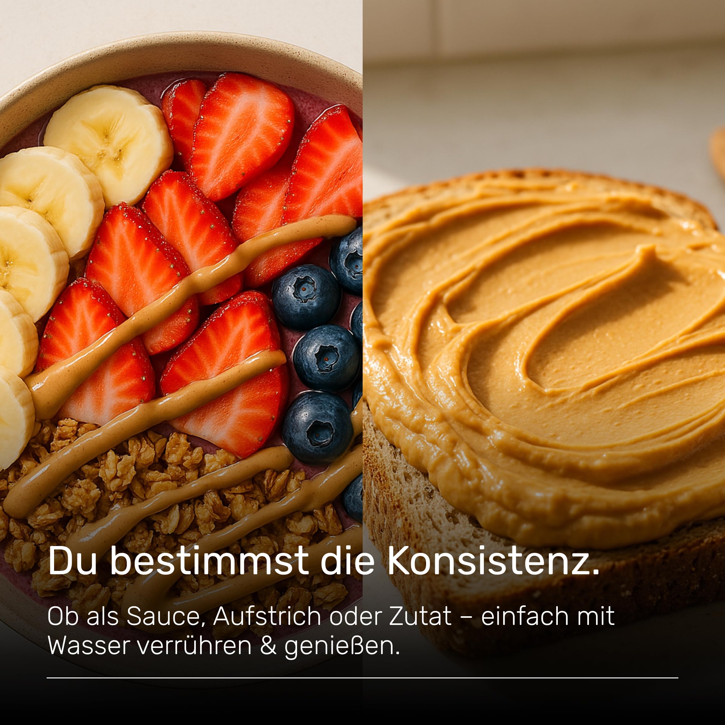 Erdnussbutter light Pulver 500g - Powdered Peanut Butter 85% weniger Fett, ohne Zucker I Peanut Creme mit leckerem Geschmack, Wehle Sports - Verpackung kann variieren 5