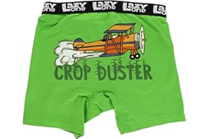Lazy One Funny Boxer Briefs for Men, Underwear for Men, Gag Gifts for Men