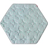 Hexagon Playpen Mat, Non Slip Baby Playmat Kids Tent Mat for Regalo Play Yard Six Panel Playpen and Summer Pop ‘n Play Portab