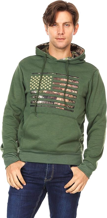 Amazon.com: Mossy Oak Mens Pullover Hoodie Long Sleeve Hooded Sweatshirt: Clothing