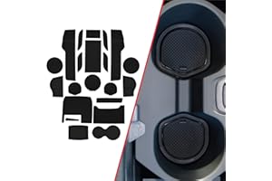 CupHolderHero fits Honda Civic Accessories 2013-2022 Premium Custom Interior Non Slip Anti Dust Cup Holder Inserts, Center Console Liner Mats, Door Pocket Liners 21 Pcs Set (Black Trim)