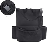 Luxja Car Seat Storage Organiser Front Back Car Seat Organizer Black view 4