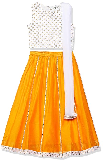 Karigari Girl's cotton Lehenga Choli (281323956_ASSORTED_05Y