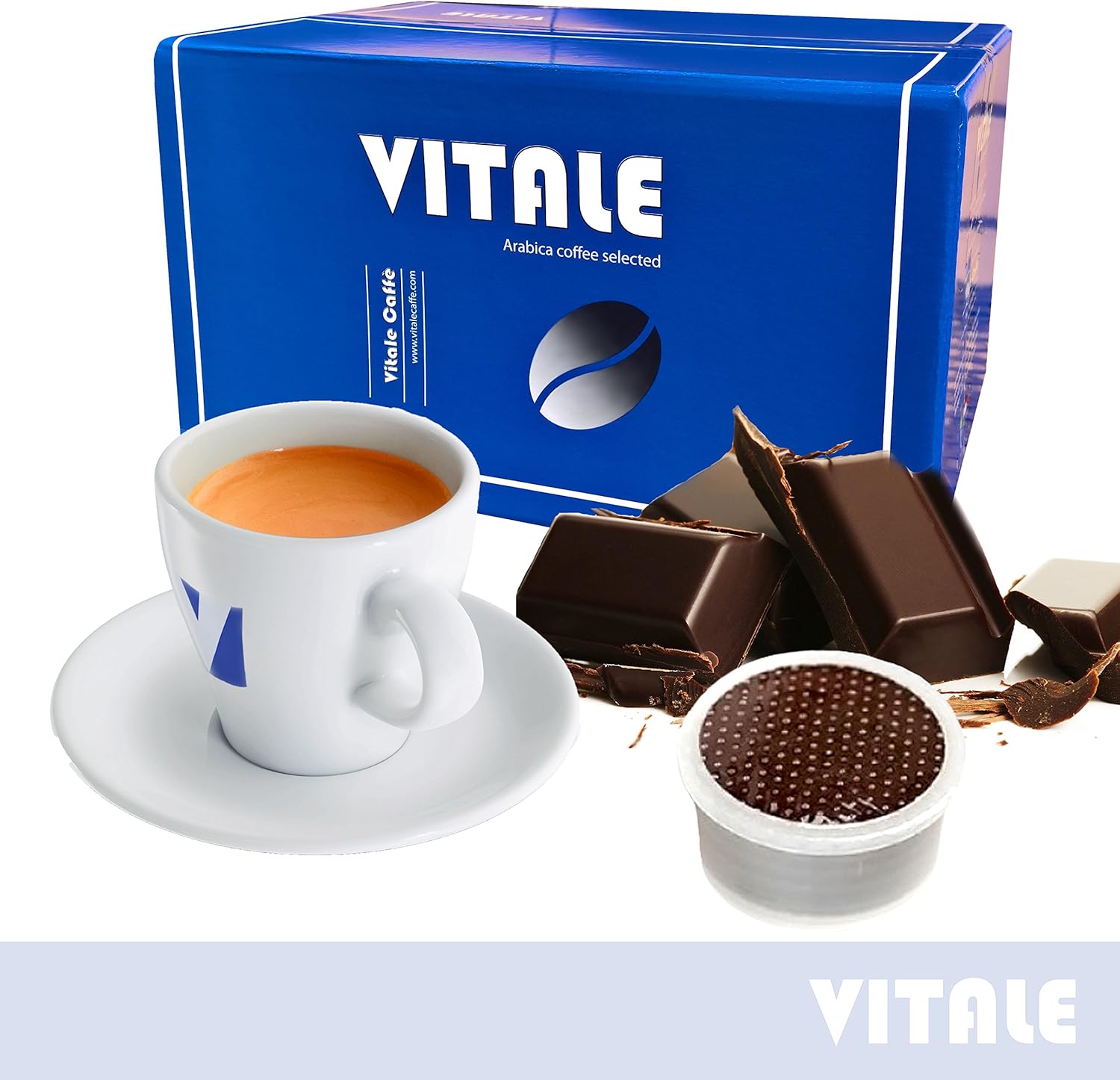 50 CIALDE CAFFE Capsule compatibili Lavazza EP Vitale Caffè Aroma al