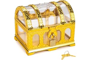 Pemalin Kids Pirate Treasure Chest,Teacher's Favorite Treasures Collection Storage Box,Treasure Chest Toys for Classroom