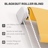 Funky Gadgets Ochre Thermal Blackout Roller Blind 60x165 Easy Fit view 7