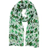 American Trends St Patrick Scarf for Women Irish Scarf St Patrick Gift Scarf St Patrick Costume Scarf Lightweight Scarf