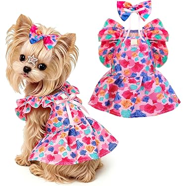 small dog holiday dresses Woodlands Theme Holiday Christmas Harness Dog Dress