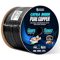 Smartech Cables Cat6A Riser Ethernet Cable 1000ft