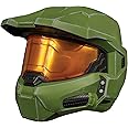 Halo Master Chief Helmet for Kids, Official Halo Infinite Costume Accessory, Single Child Size Full Helmet with Visor, Green & Gold