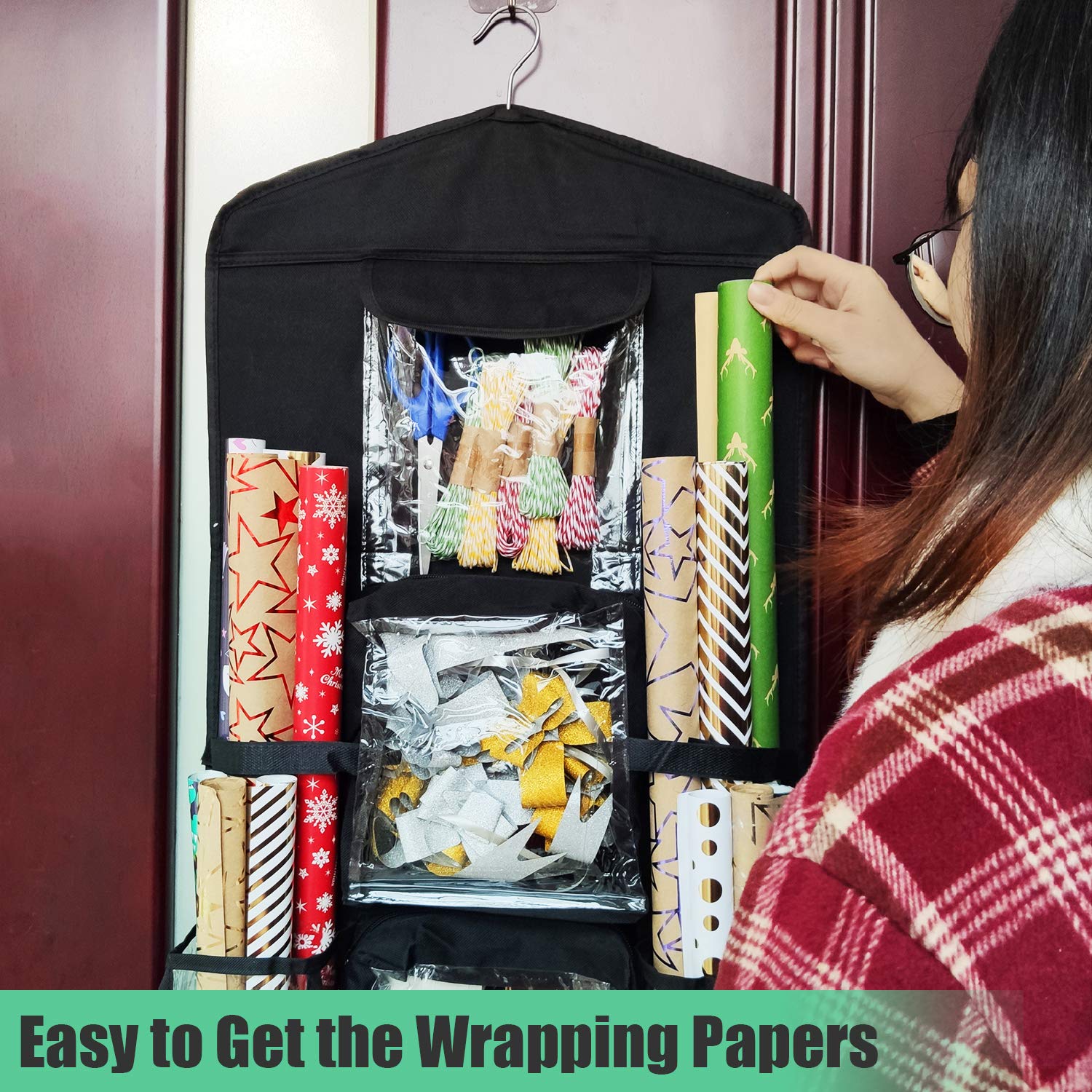 Hanging Wrap Organizer