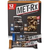MET-Rx Big 100 Protein Bars, Variety Pack, 12 Ct, 3.52 Oz | Meal Replacement Bars, Super Cookie Crunch and Chocolate Chip Cookie Dough Bars