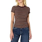 Amazon Essentials (Demi's Pick) Women's Slim-Fit Stretch Rib Short-Sleeve Tee