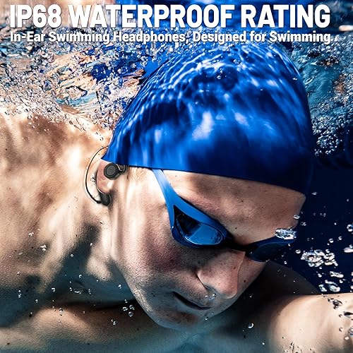 For Swimming Pool Completely Waterproof Headphones TOHUNZO