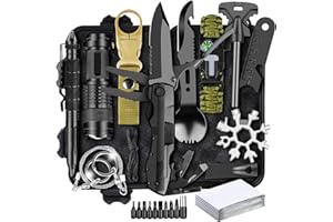 13-in-1 Survival Kits, Gifts for Men Dad Husband Him - Survival Gear and Equipment, Stocking Stuffers for Men Christmas Birth