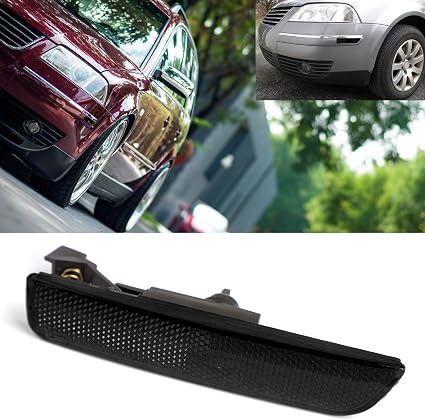 For 2001-2005 VW PASSAT B5.5 Pair Front//Rear Bumper Side Marker Lights Grey//Gray
