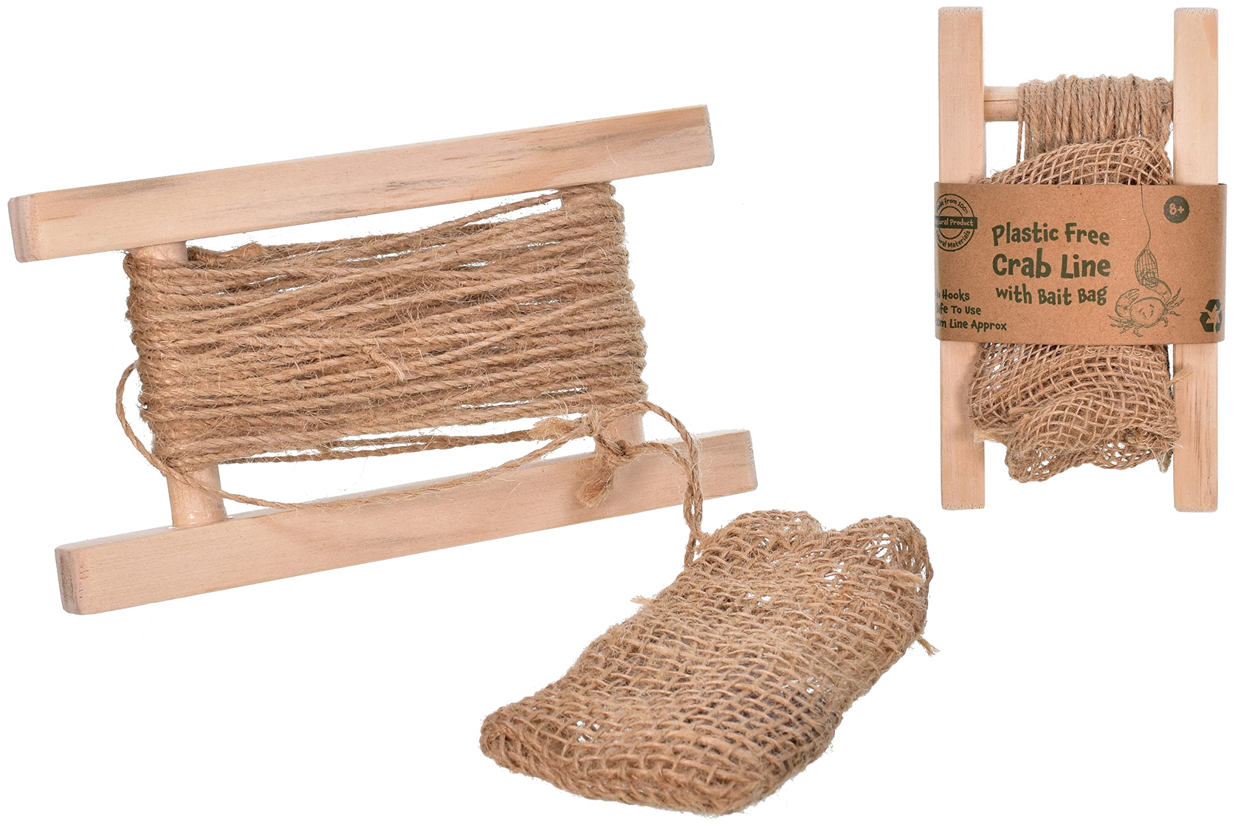 Wood Crab Line With Bait Bag 15cm