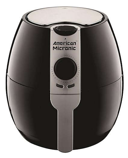 American Micronic- AMI-AF1-35CLDx- 3.5 Liters 1500 Watts Imported Air Fryer (Black/Silver)