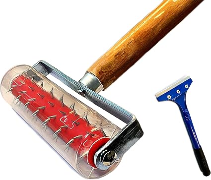 Perforateur De Papier Peint Rouleau A Picots Pour Papier Peint 150 X 500 Mm Rouleau Herisson Rouleau Special Pour Tapissier Avec Poignee En Bois Racloir A Peinture 10 X 30 Cm Amazon Fr Bricolage