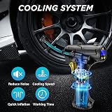 Skeufy Cordless Tyre Inflator Air Compressor 12V USB Rechargeable Battery view 6