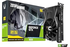 ZOTAC Gaming GeForce GTX 1650 OC 4GB GDDR6 128-bit Gaming Graphics Card, Super Compact, ZT-T16520F-10L
