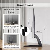 BONTEC Universal Table Desk Pedestal TV Stand 22-65" VESA 50x50-800x400mm view 5