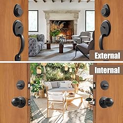 Natsukage Front Door Handle Double Door Lock Set