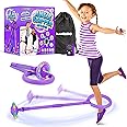 Bambibo Skip It with Counter for Kids - Longer Foam Padding | Mesh Bag for Storage | Ankle Skip Ball for Kids | Foldable Colorful Flash Wheel | Gifts for Kids Age 5 6 7 8 9 10 Years