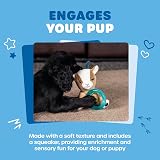 Webbox Gerald the Goat Plush Squeaky Dog Toy with Teething Ring view 4