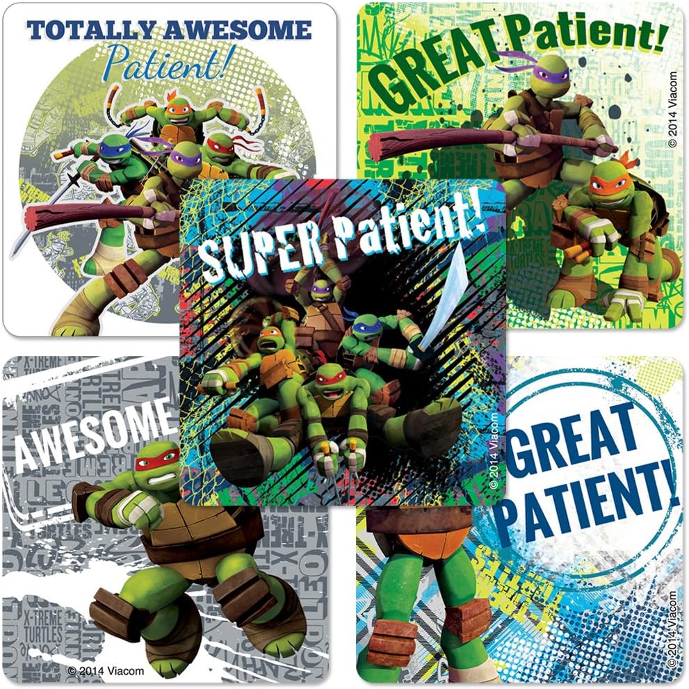Teenage Mutant Ninja Turtles Patient Stickers - 100 Per Pack