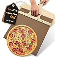 DASZERX® Premium Sliding Pizza Peel, Magic Pizza Slider Paddle with Non-Stick Cloth, Easy Transfer Pizza Slider with Handle, 16 or 14 Inch Pizza Peel Slider for Oven, Elite Peel Pizza Making & Baking