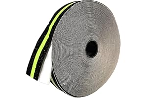 TOTAT Glow in Dark Anti Slip Tape, 1" x 35FT Heavy Duty Waterproof Safety Grip Tape for Stairs, Pool, Bathroom - Black & Glow Stripe Indoor/Outdoor Multi-Purpose Traction Tape