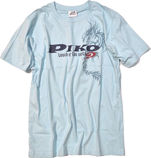Amazon Tシャツ 半袖 バックプリント Piko 41水色 M Tシャツ カットソー 通販