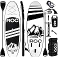 Roc Inflatable Stand Up Paddle Boards with Premium SUP Paddle Board Accessories, Wide Stable Design, Non-Slip Comfort Deck for Youth & Adults