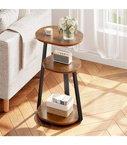Petite Table Basse En Forme De Papillon - Design Moderne Minimaliste, 2 Niveaux - Pour Salon, Chambre, Balcon - Couleurs Vives (Rose)