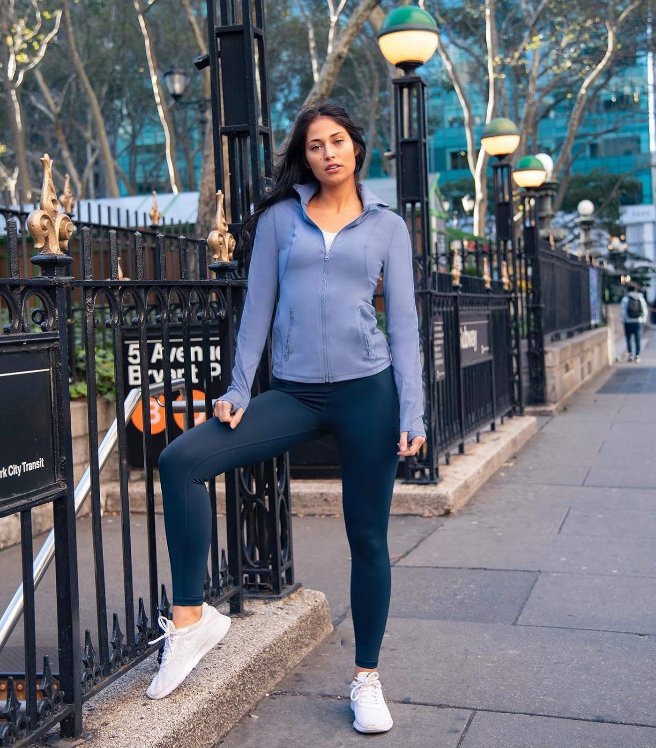 90 Degree By Reflex High Waist Fleece Lined Leggings - Yoga Pants: Clothing