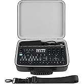 GEEKRIA Audio Interface Carrying Case, Compatible with Elektron Tonverk, EVA Hard Shell Travel Bag (Dark Gray)