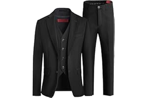 Marvelous World Boys' Formal Slim Fit Suit Set, Adjustable Waist