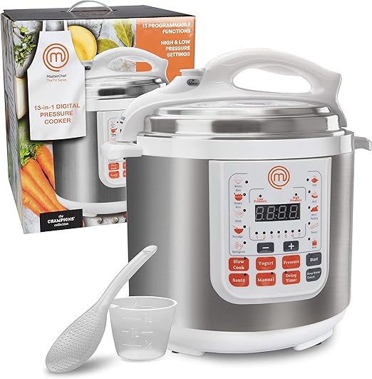 MasterChef 13in1 Pressure Cooker 6 QT Electric Digital Instant