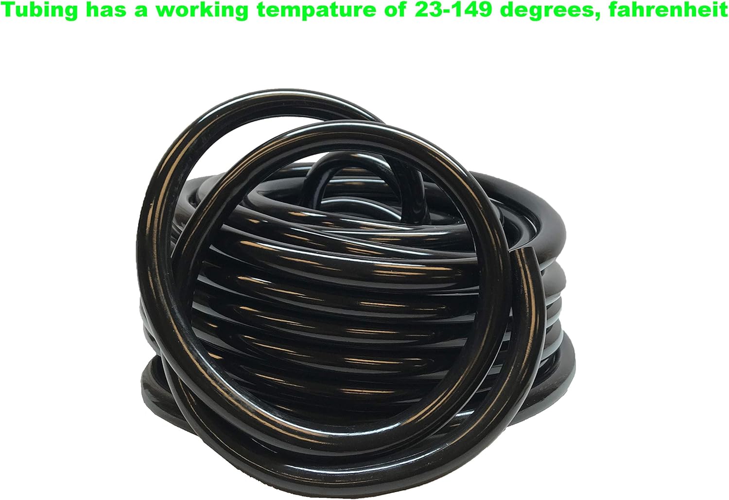 Viagrow V708245 Vinyl Multipurpose Irrigation Tubing(100ft, 3/4 inch ID-1 inch OD), Black : Garden & Outdoor