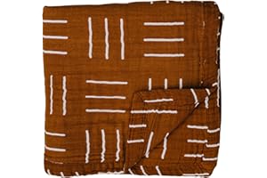 Mebie Baby Muslin Quilt (Mustard Mudcloth)