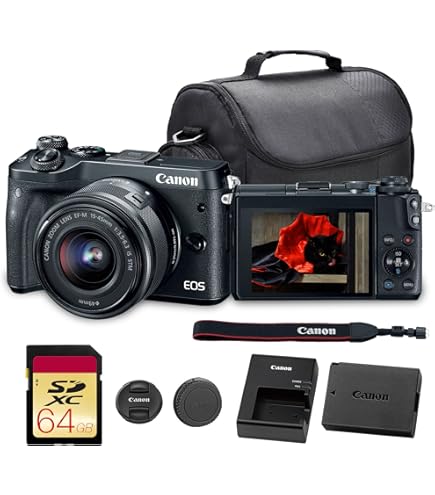 EOS M6 MarkⅡ DOUBLE ZOOM EVF KIT Amazon.com : Canon EOS M6 Mark II Mirrorless Digital Camera with