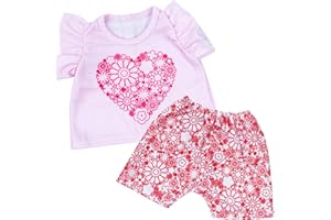 ADFO 2 Pack Reborn Baby Doll Clothes 20 Inch Clothing Accessories Set for 19-20 Inch Reborn Doll Girls Baby Clothing