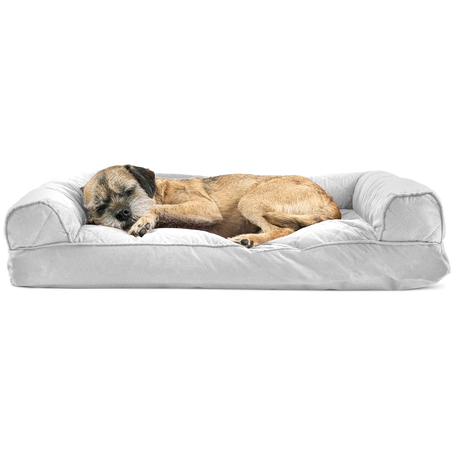 FurHaven Pet Dog Bed Quilted Pillow SofaStyle Couch Pet Bed for Dogs