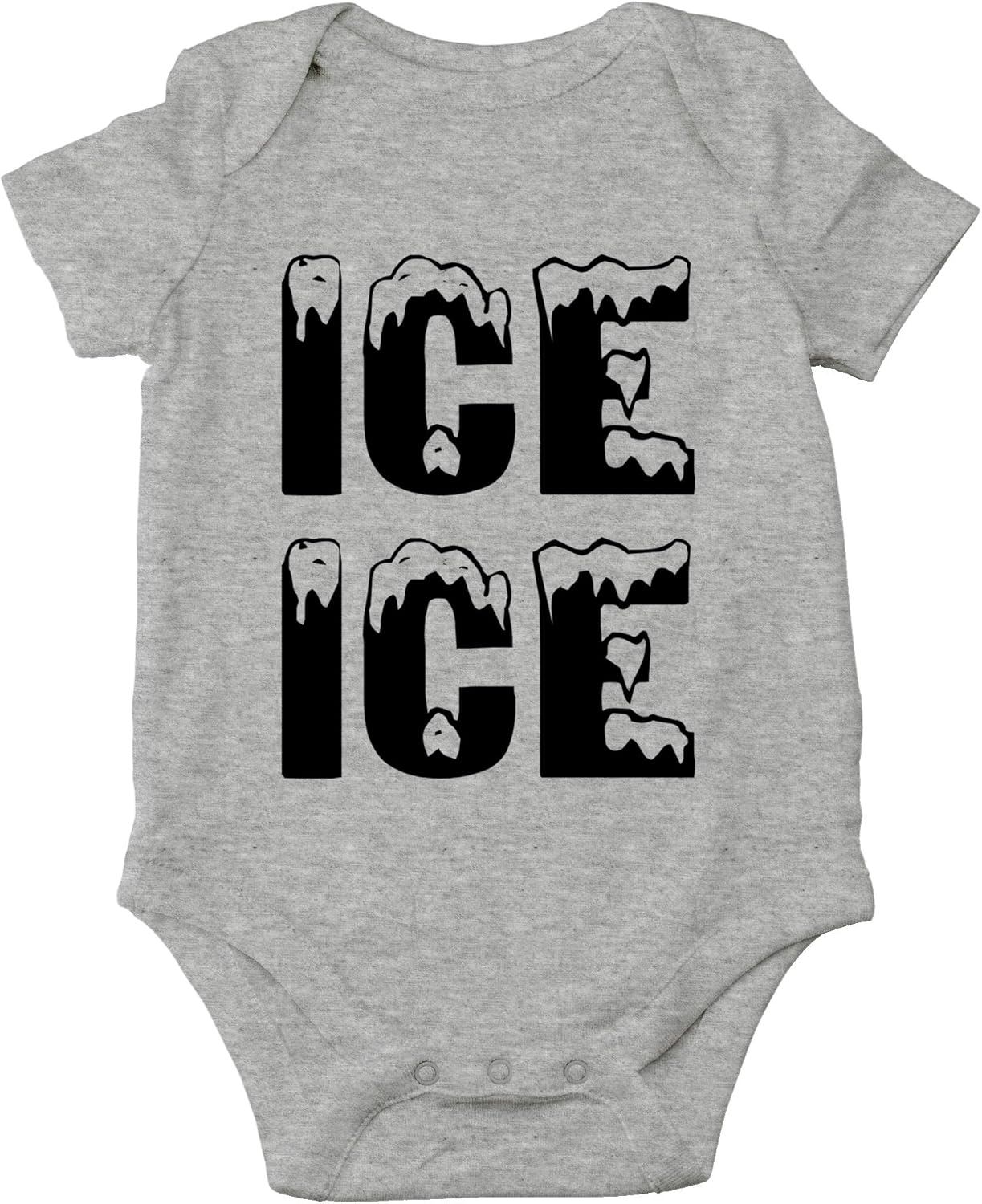 Crazy Bros Tees Ice Ice Baby - Parody Funny Cute Novelty Infant One-Piece Baby Bodysuit