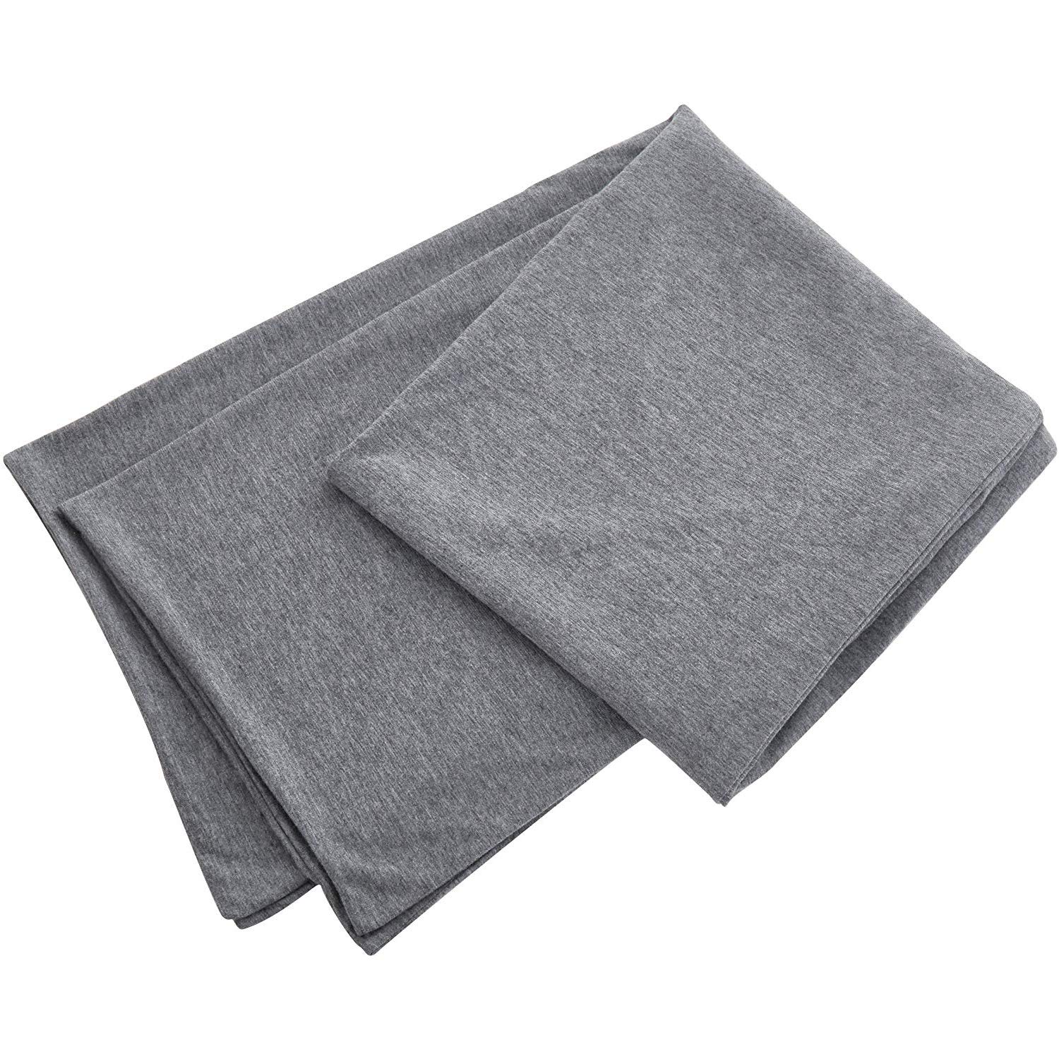 Photo 1 of Oubonun 100% Jersey Cotton Body Pillow Cover with Zipper - Luxury Soft Removable Pillow Case - Long Fuzzy - Knitted 