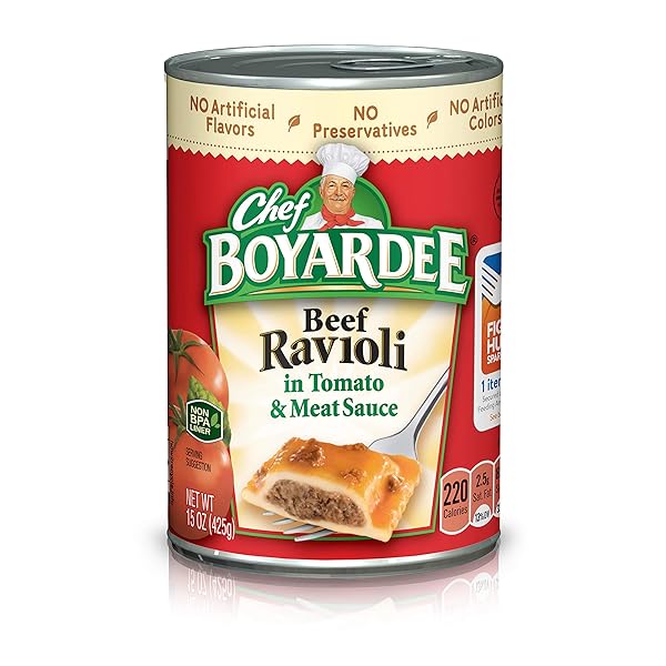 CHEF BOYARDEE BEEF RAVIOLI, 15 OZ